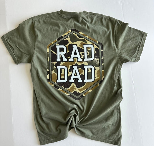 Camo Rad Dad Comfort Color Tee