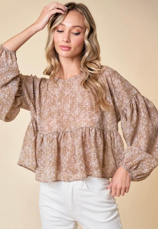 Mallory Floral Babydoll Top