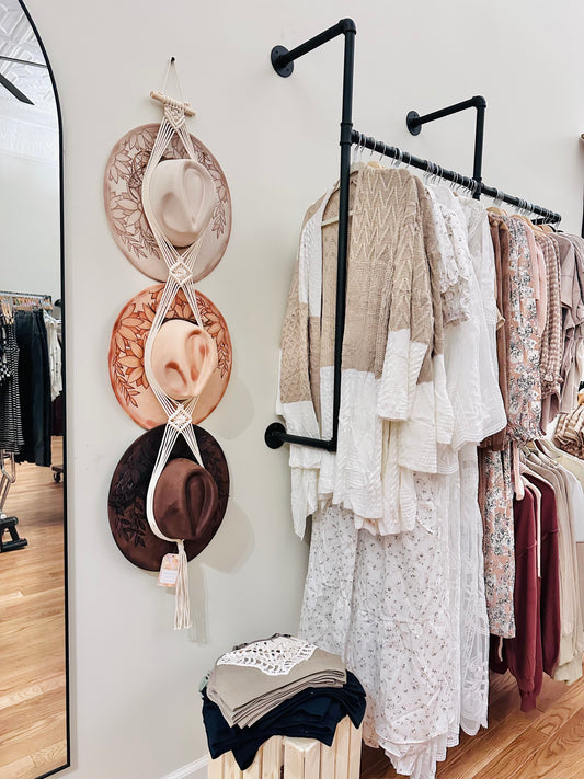 Burned Floral Wide Brim Hats By Bad Bunne