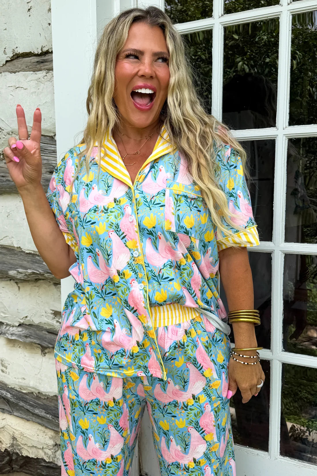 Chicken’s In The Garden Luxe PJ’s