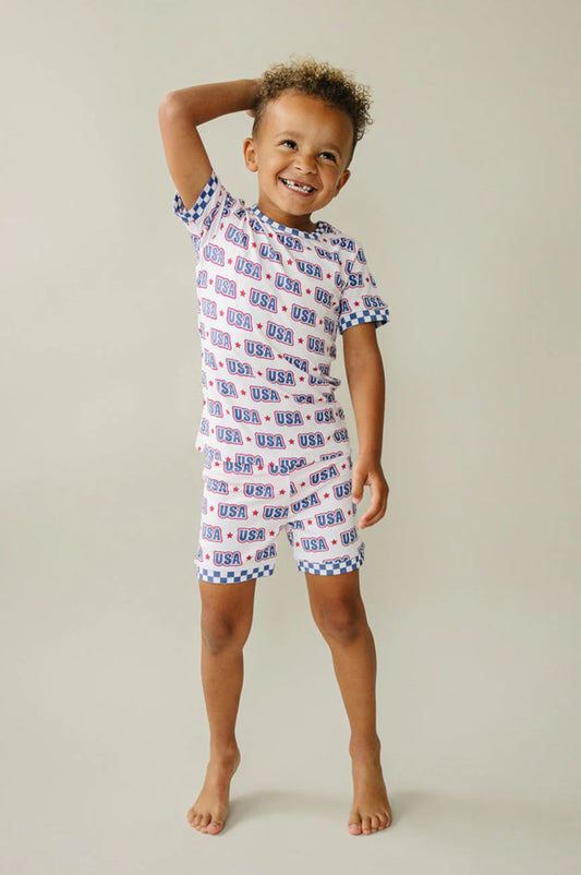 Bamboo USA 2-pc Short Set