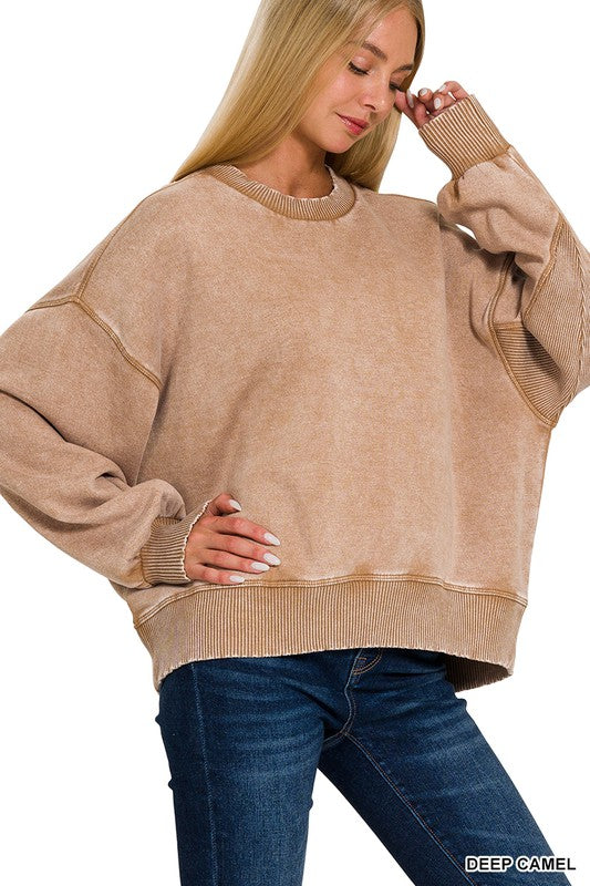 Vaiden Stone Washed Crew