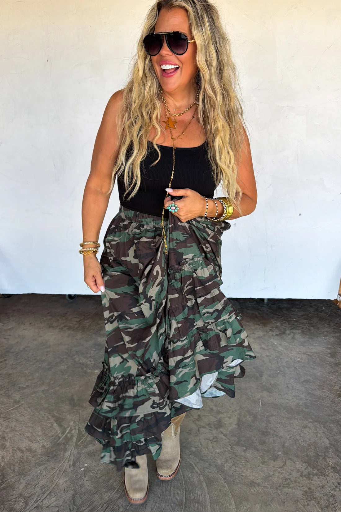 Front Porch Sweet Tea Maxi Skirt PREO