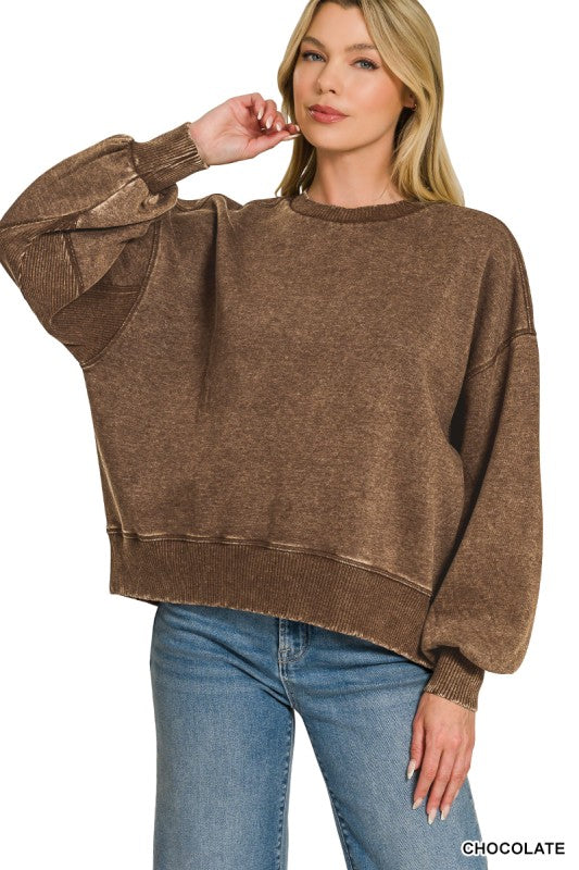 Vaiden Stone Washed Crew