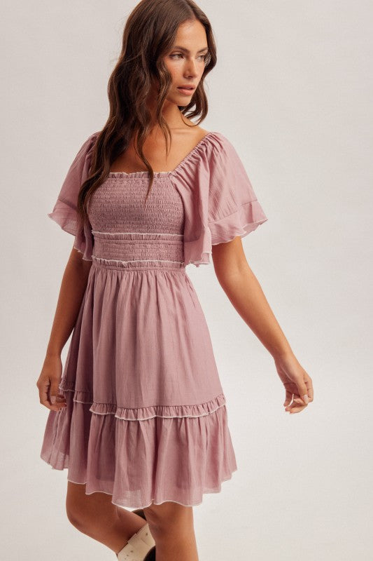 Abilene Lilac Mini Dress