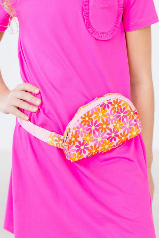 Girls Retro Daisy Belt Bag