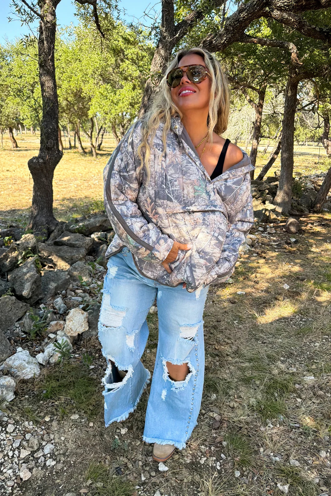 Woodsy Camo Peyton Puffer Jacket PREO