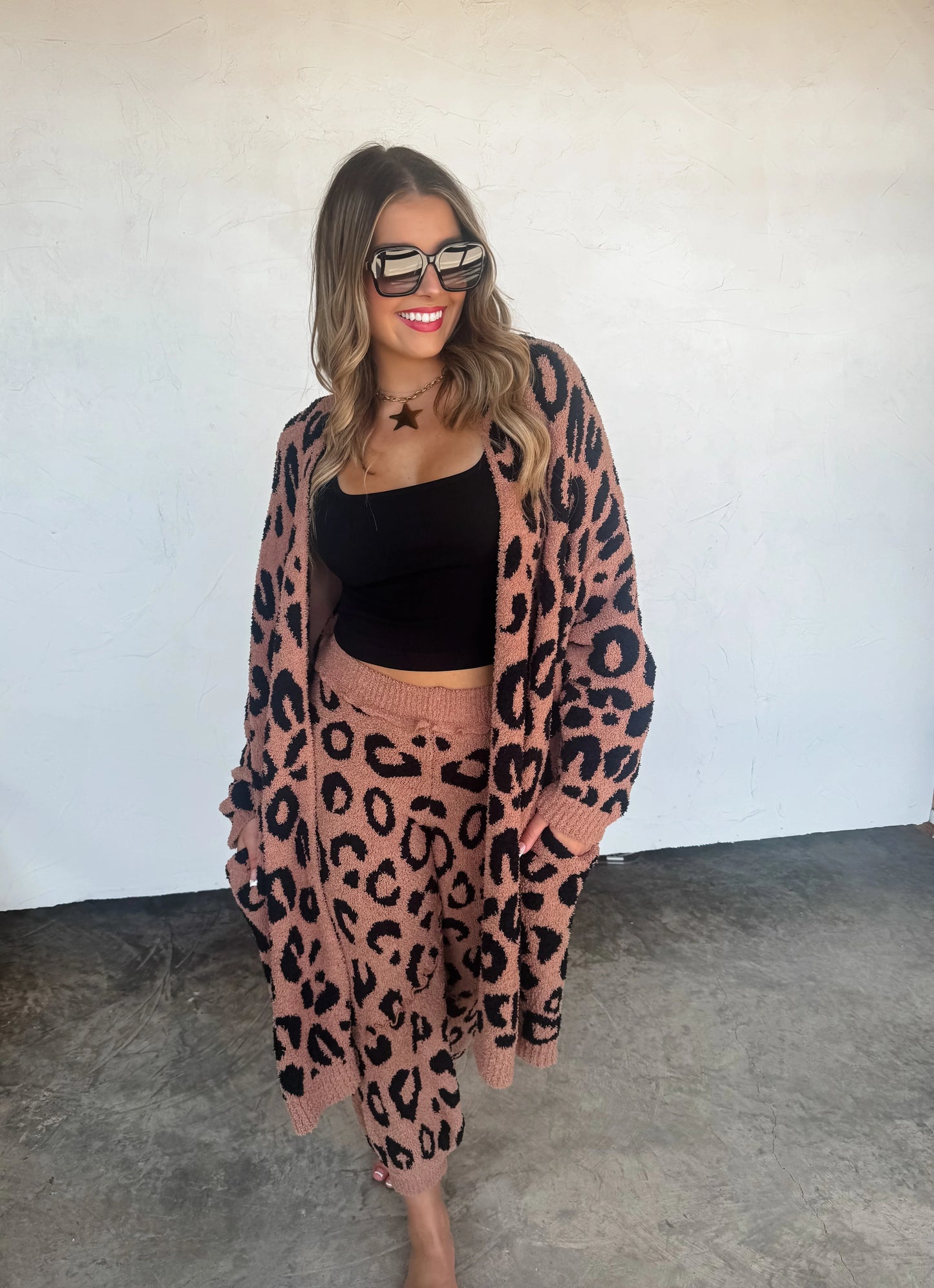 Reversible Luxe Leo Lounge Cardigan PreO
