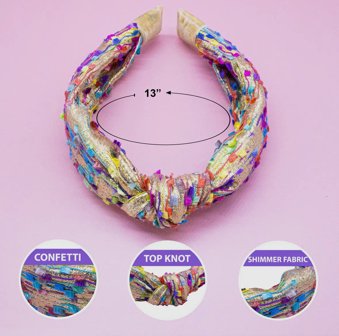 Shimmer Knotted Headband