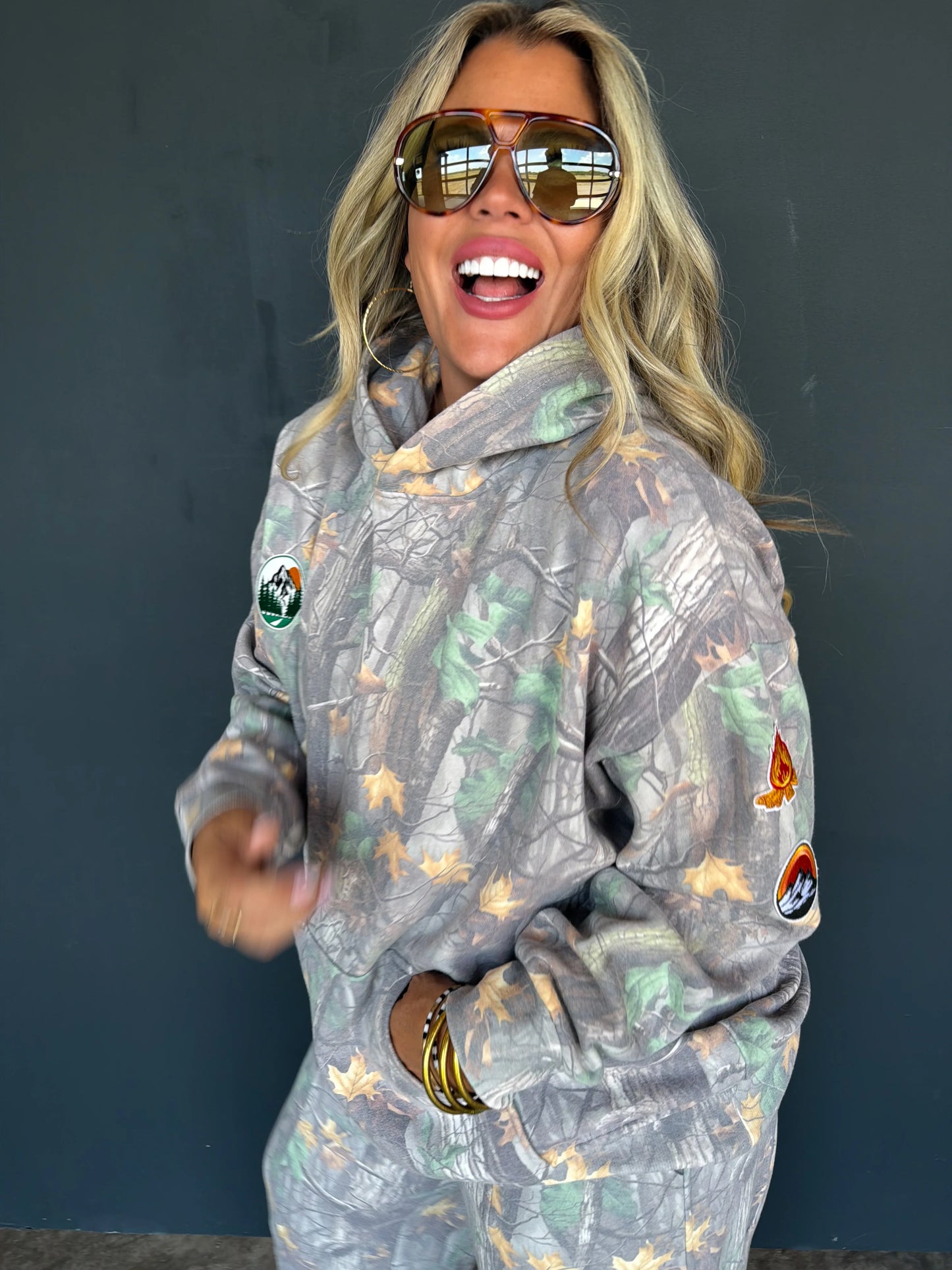 Hidden Trail Camo Hooded Pullover PREO