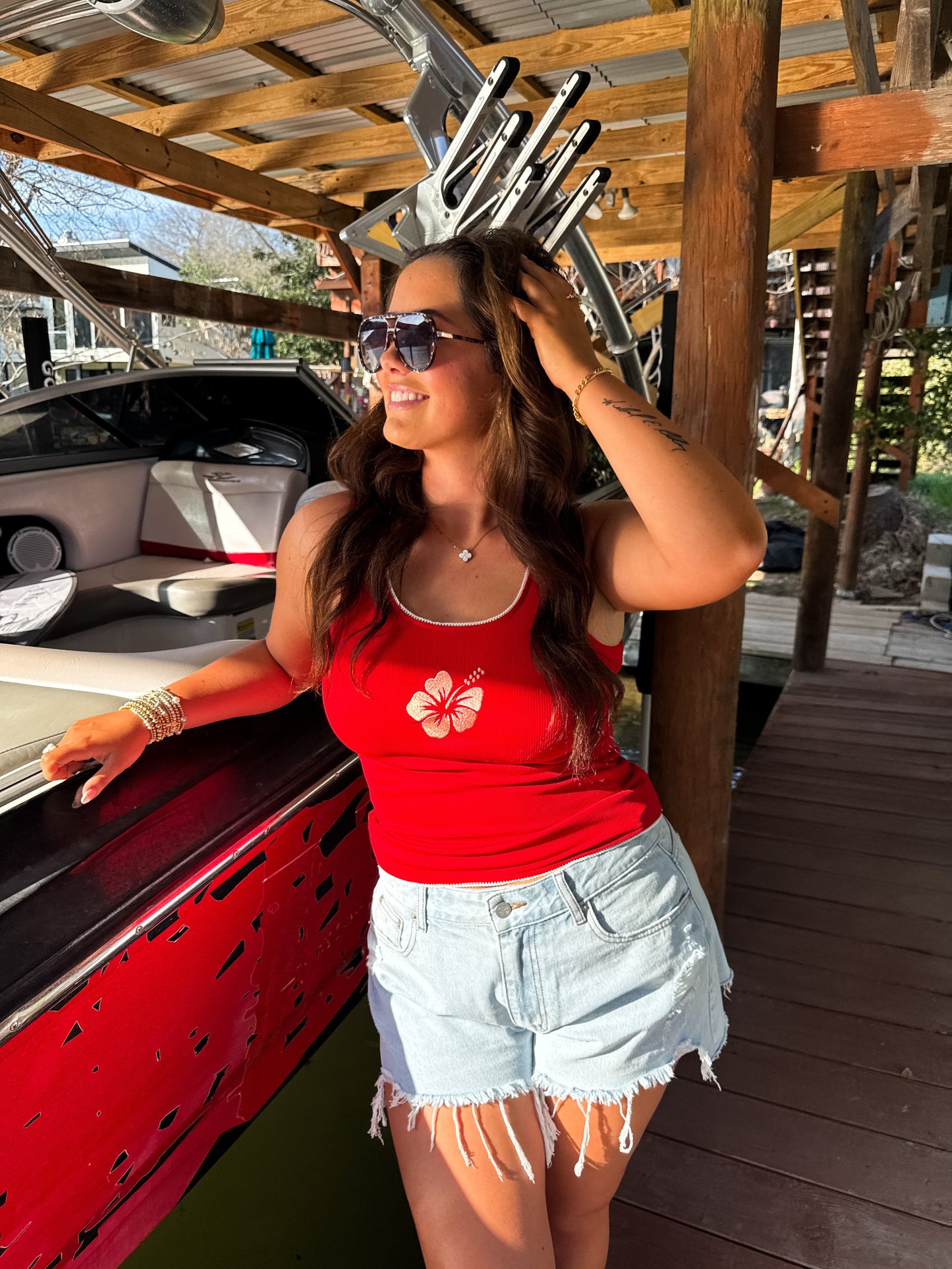 Hawaiian Tropic Ribbed Tank