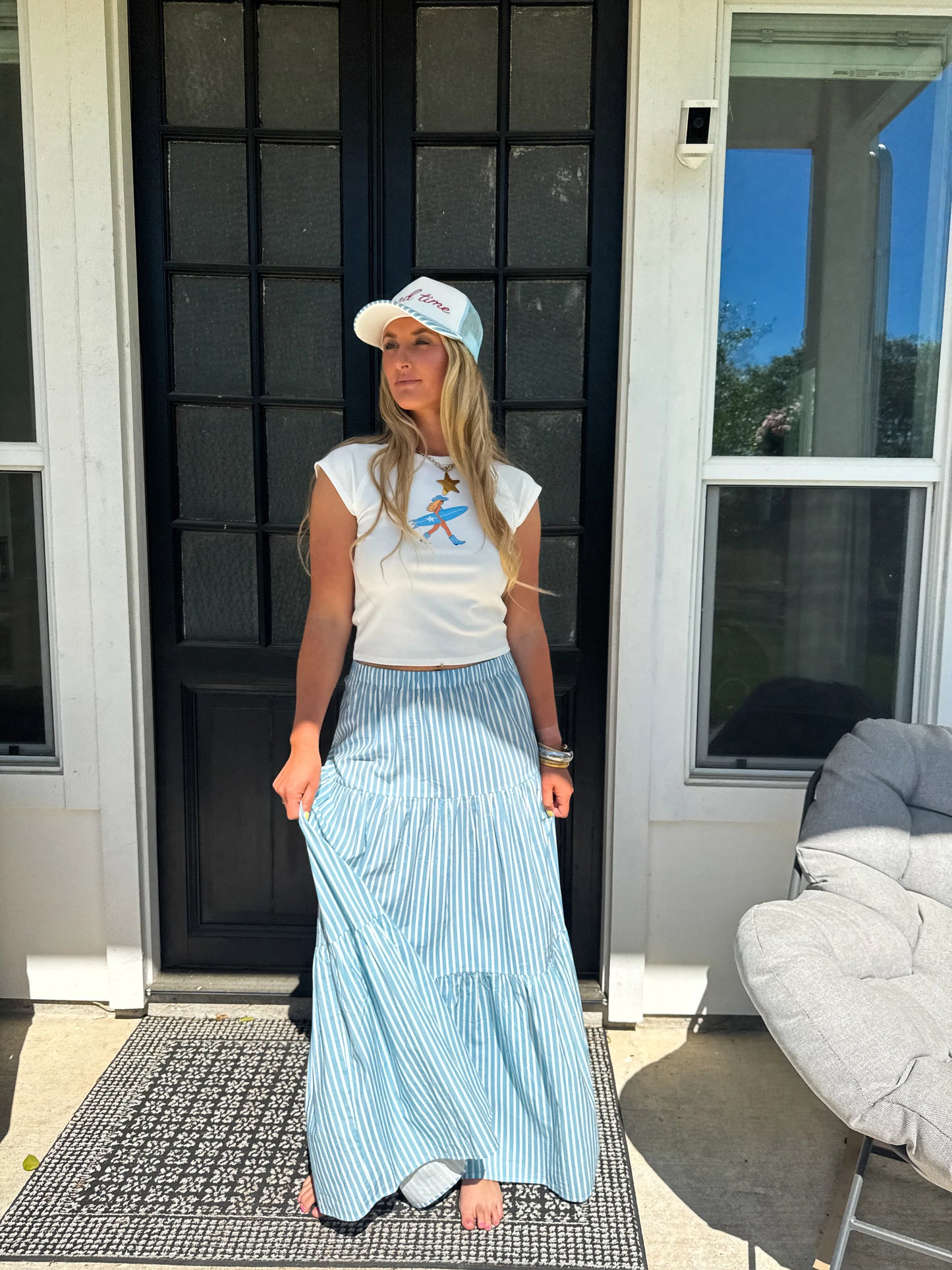 Vintage Picnic Maxi Skirt PreO