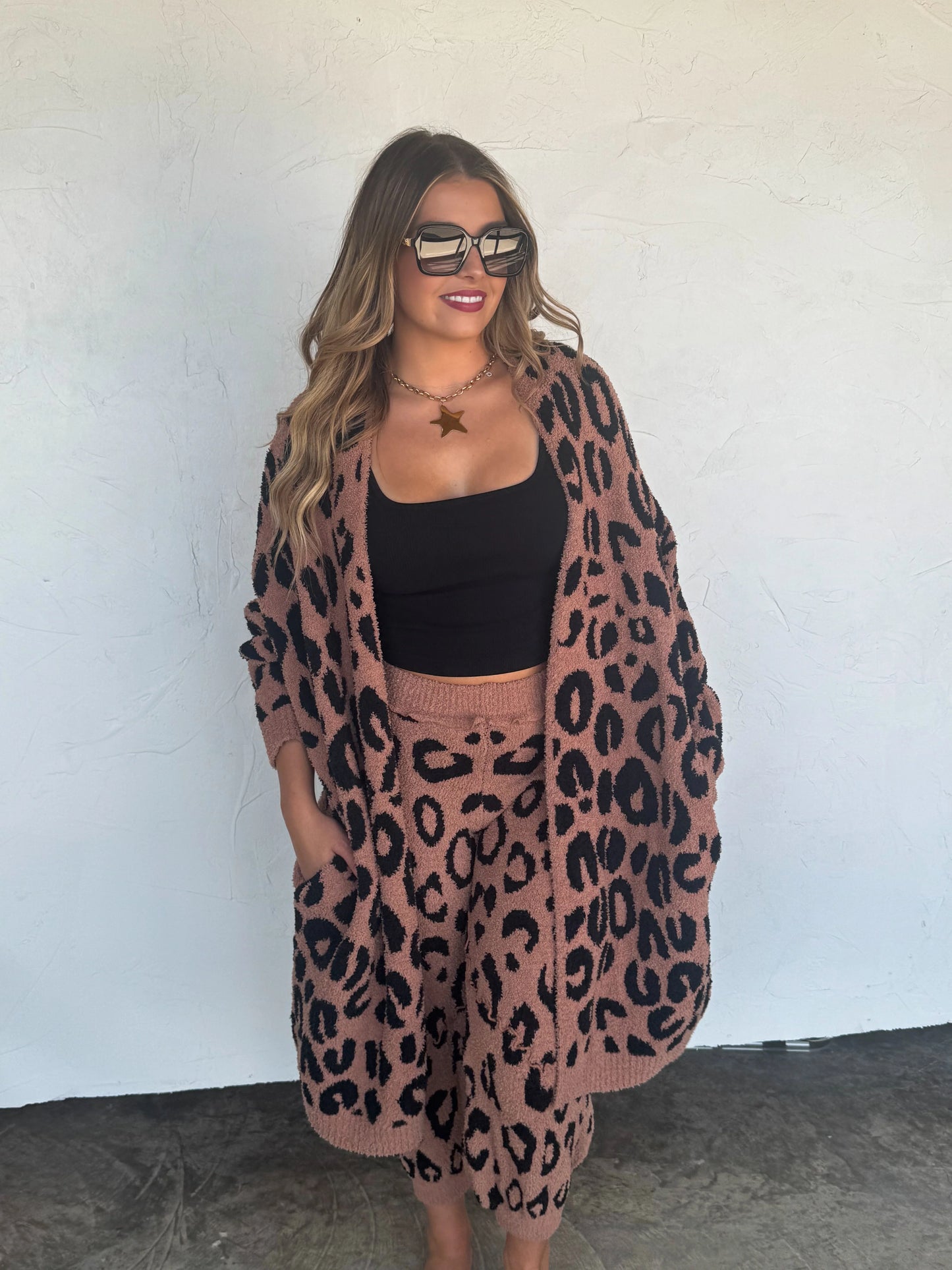 Reversible Luxe Leo Lounge Cardigan PreO