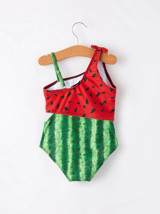 Watermelon Cut Out One Piece Swimmie