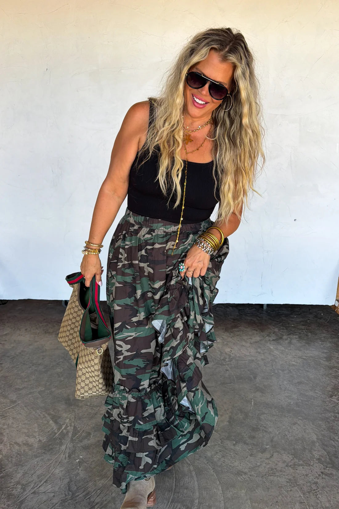 Front Porch Sweet Tea Maxi Skirt PREO