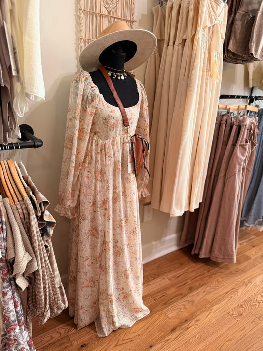 Clara Chiffon Floral Maxi
