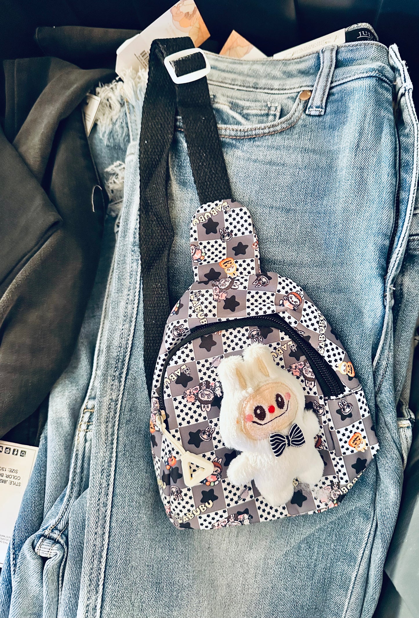 Labubu Sling Bag + Pin On Labubu RTS