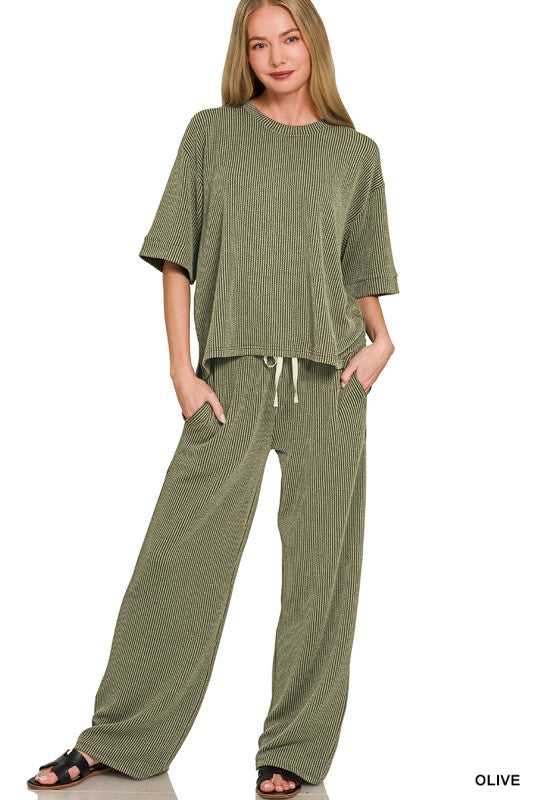 Jet Lag Ribbed Set
