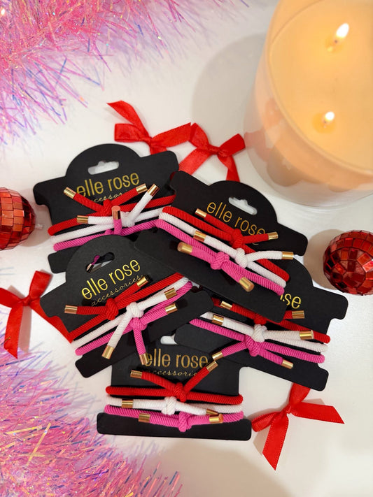 Knotted Hair Tie / Bracelet Trio RTS