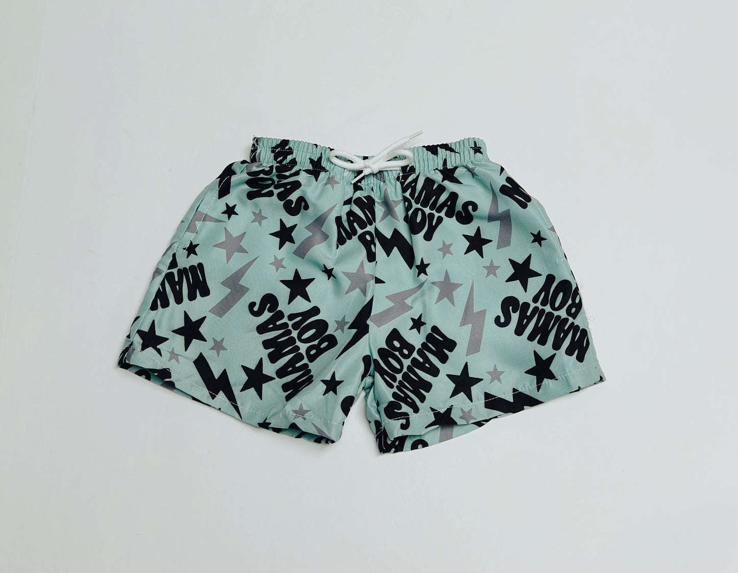 Electric Mama’s Boy Swim Trunks