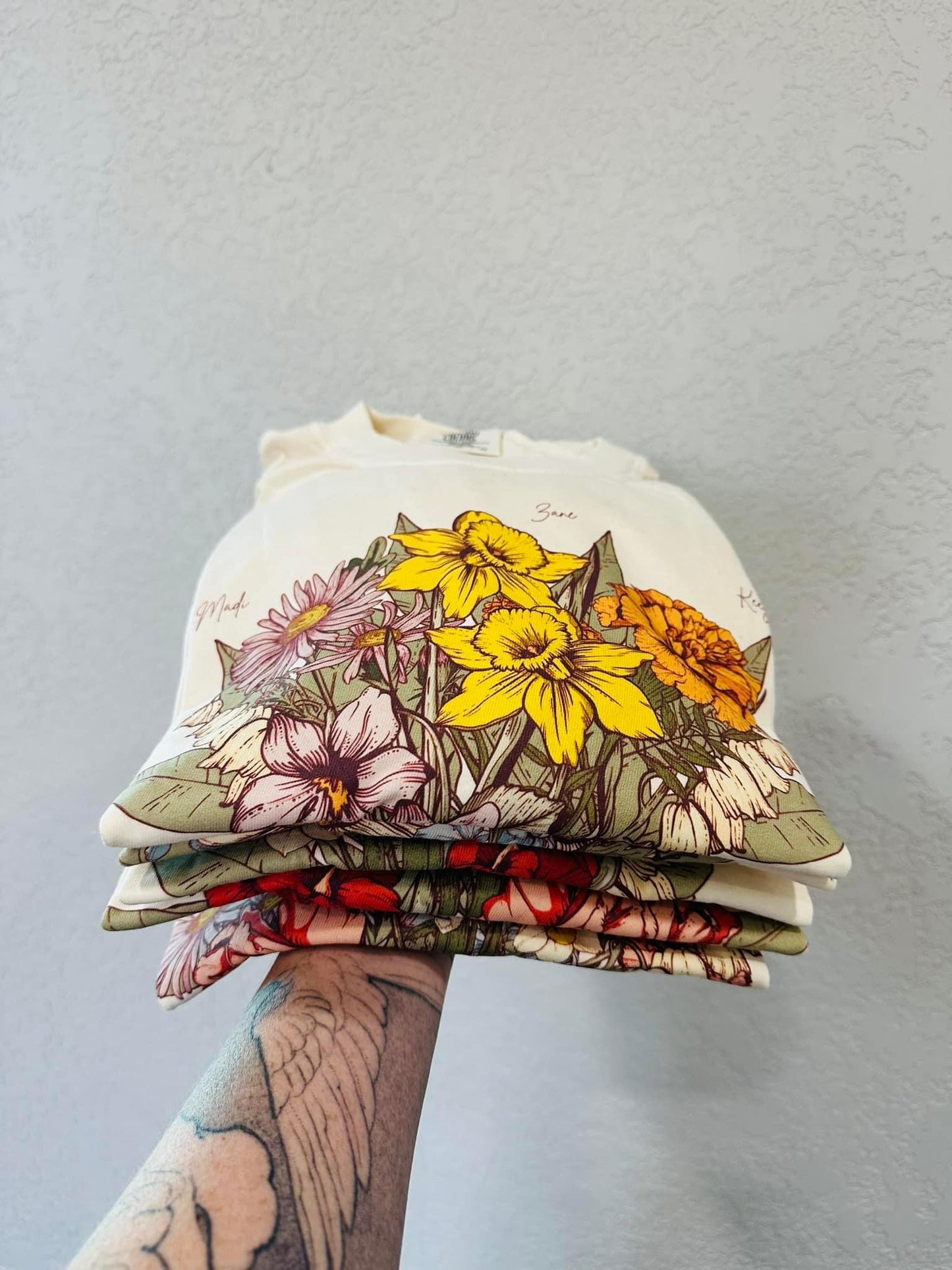 Birth Flower Bouquet Tee - Custom Pre-Order