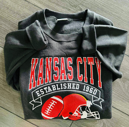 Embroidered Kansas City Chiefs Est. 1960 Crew PreO