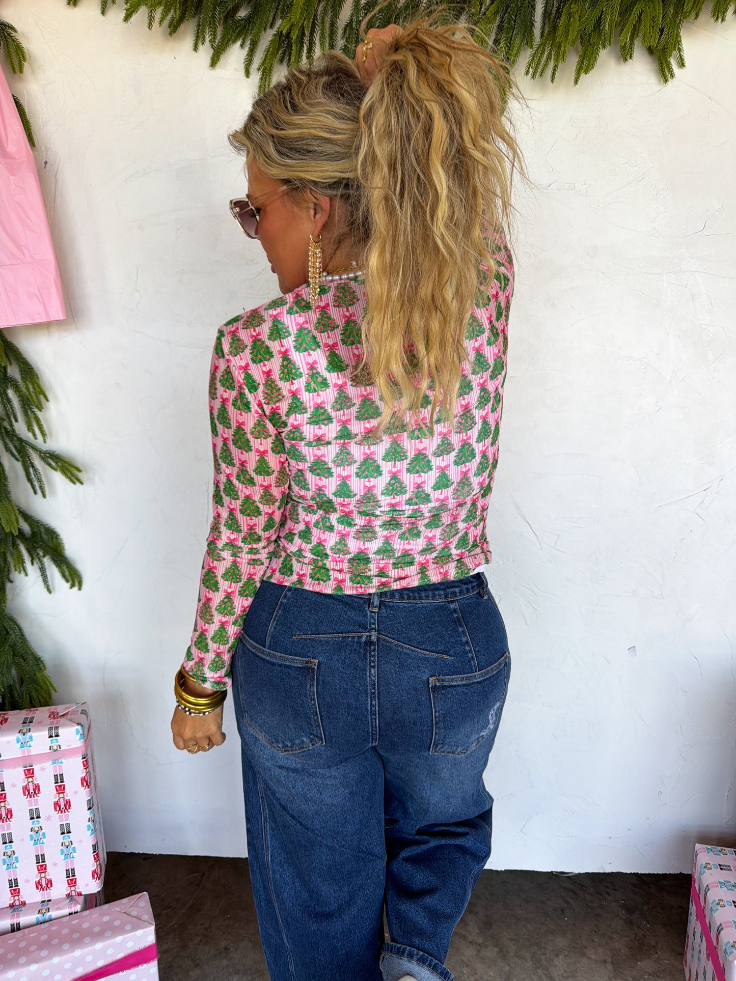 Merry Mesh Christmas Tops PREO