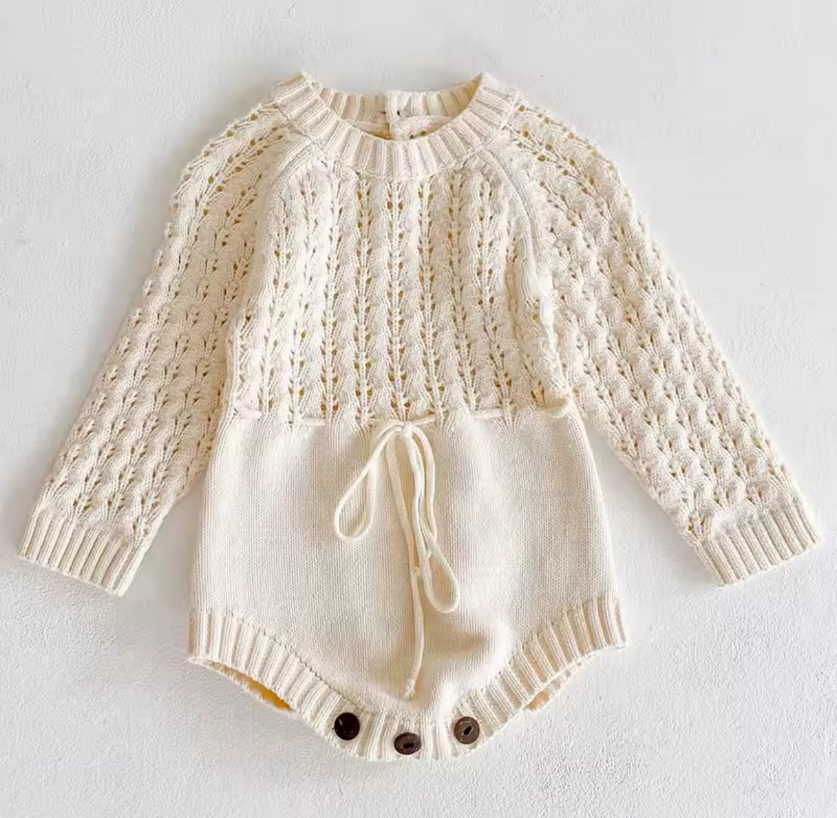 Ivy Knitted Bubble Romper RTS