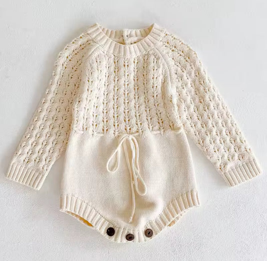Ivy Knitted Bubble Romper RTS