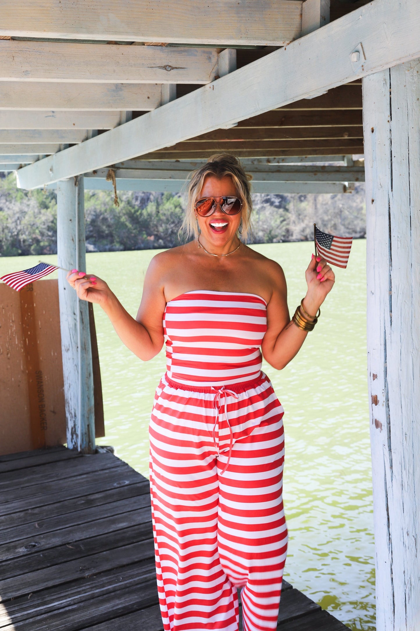 All American Babe Stripe Set