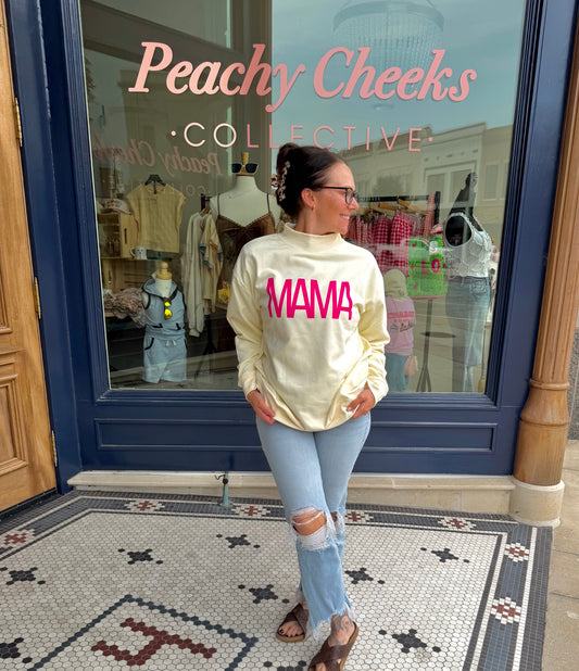 Mama Mock Neck In Ivory