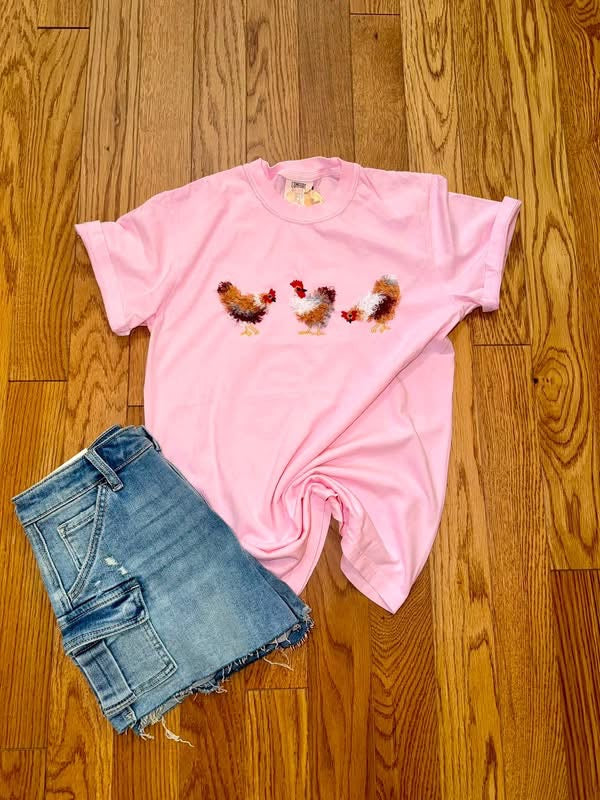 Shreddie Embroidered Chicken Tee
