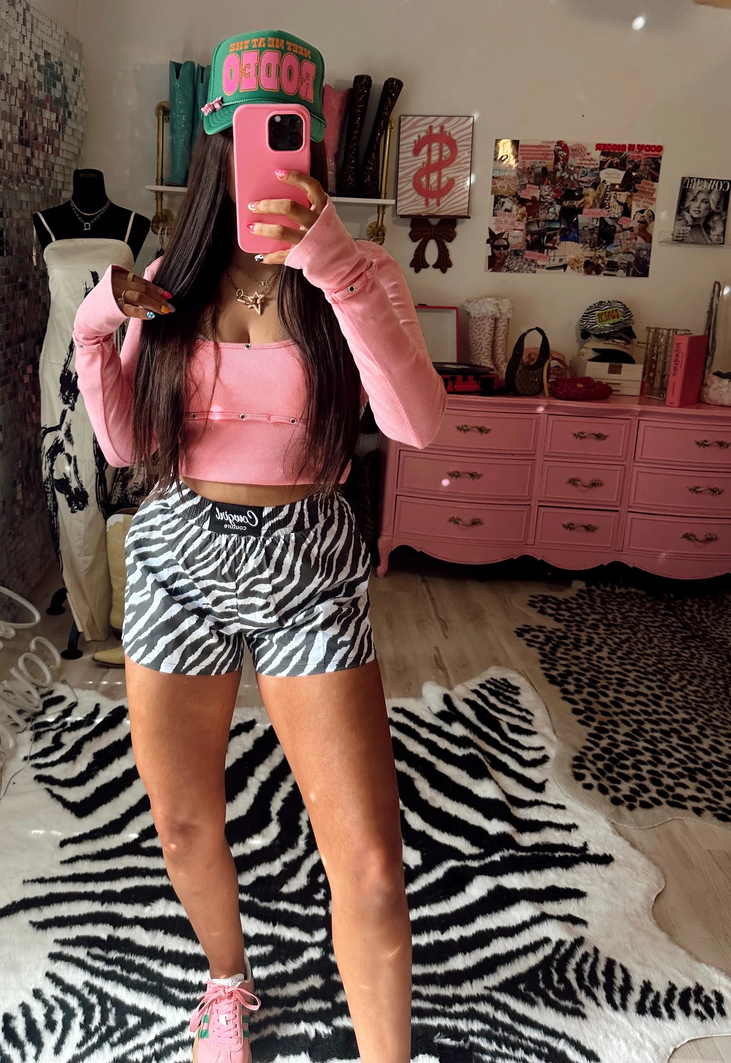 Zebra Striped Cowgirl Couture Boxers PRE