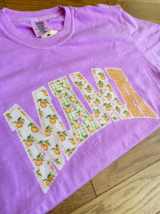 Hot Purple Peach Mama Tee