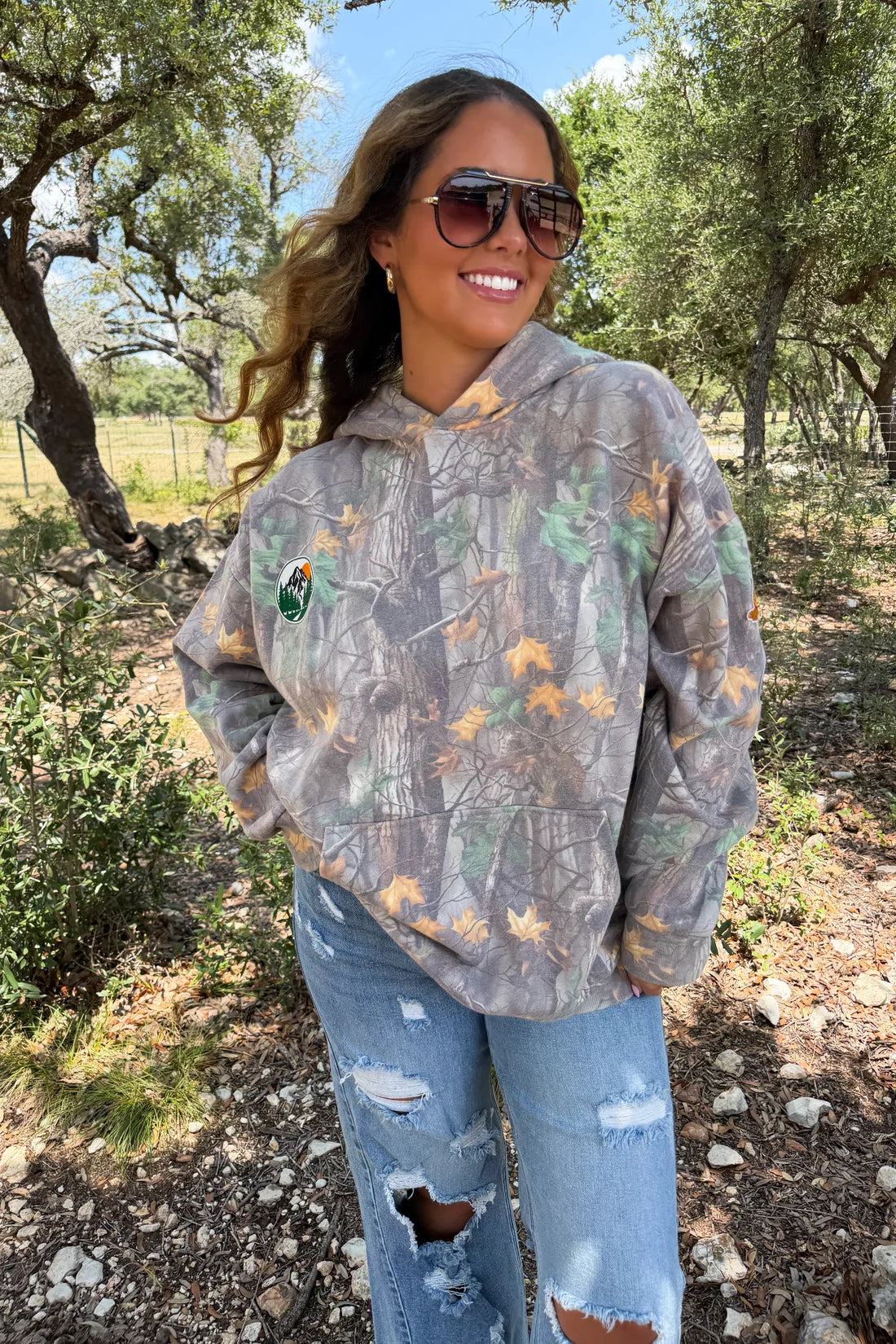 Hidden Trail Camo Hooded Pullover PREO