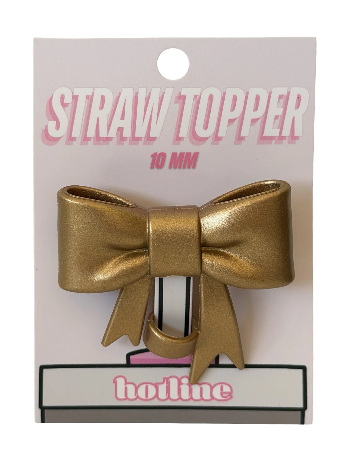 Metallic Gold Straw Topper RTS