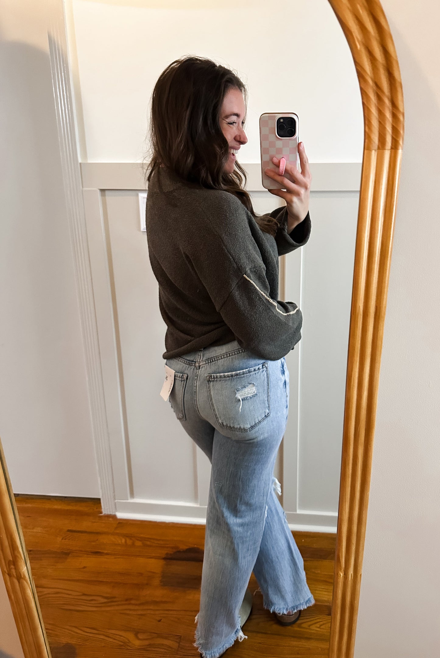 RESTOCK 90'S Vintage Super High Rise Flare Jeans - Vervet