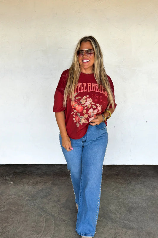 Apple Harvest Lace Panel Tee PREO