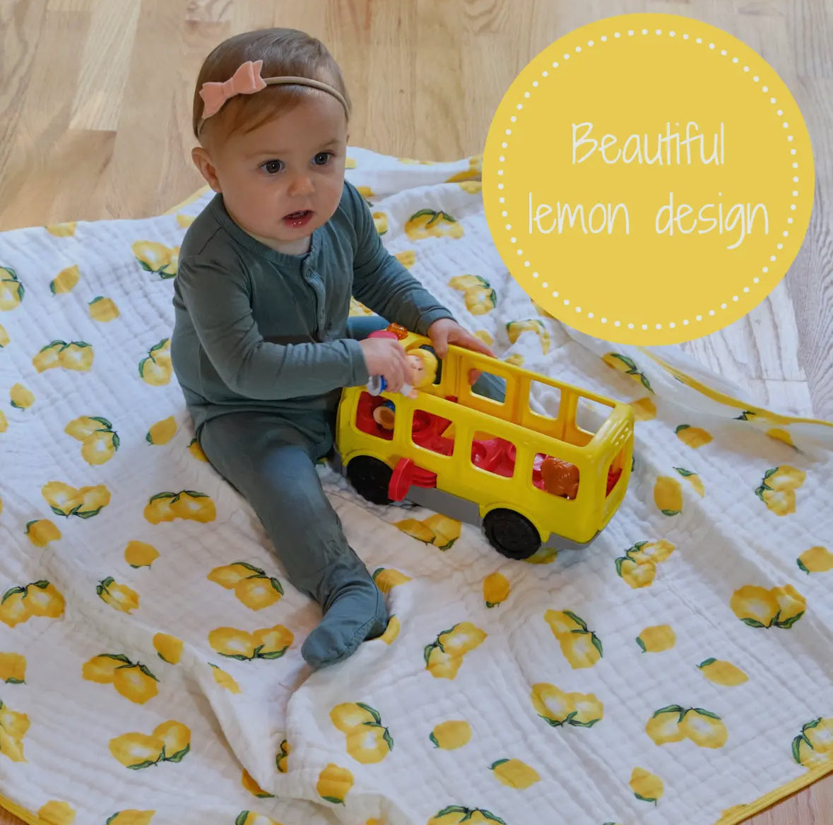 Main Squeeze Lemon Muslin Quilt