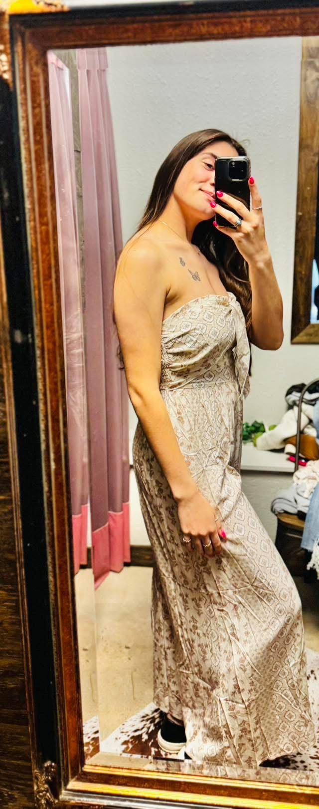 Strapless Flowy Floral Vacay Romper RTS