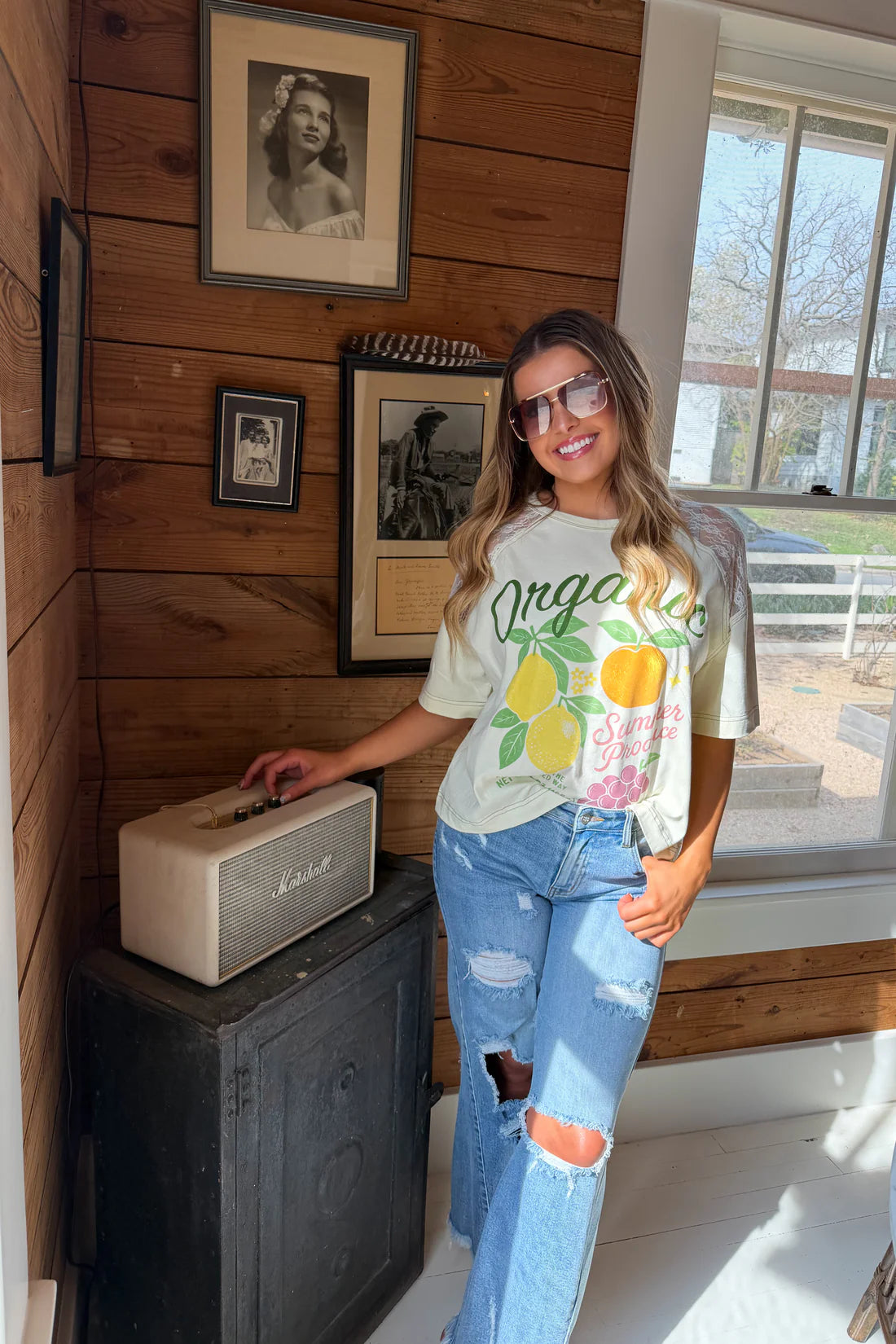 Vintage Fruit Lace Tee