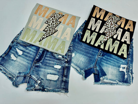 Mama Earth Tones Leopard Bolt Tee