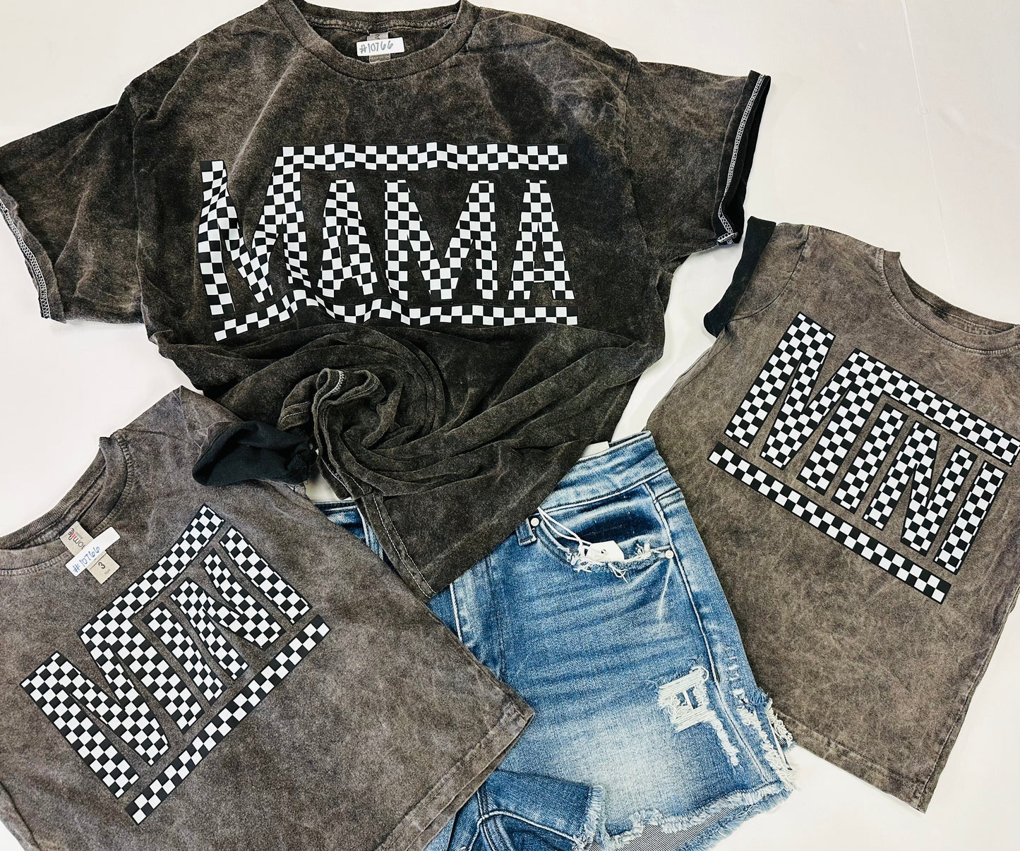 Mama + Mini Acid Wash Tee