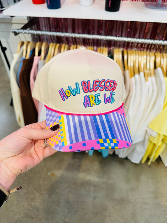 How Blessed Are We Patchwork Hat