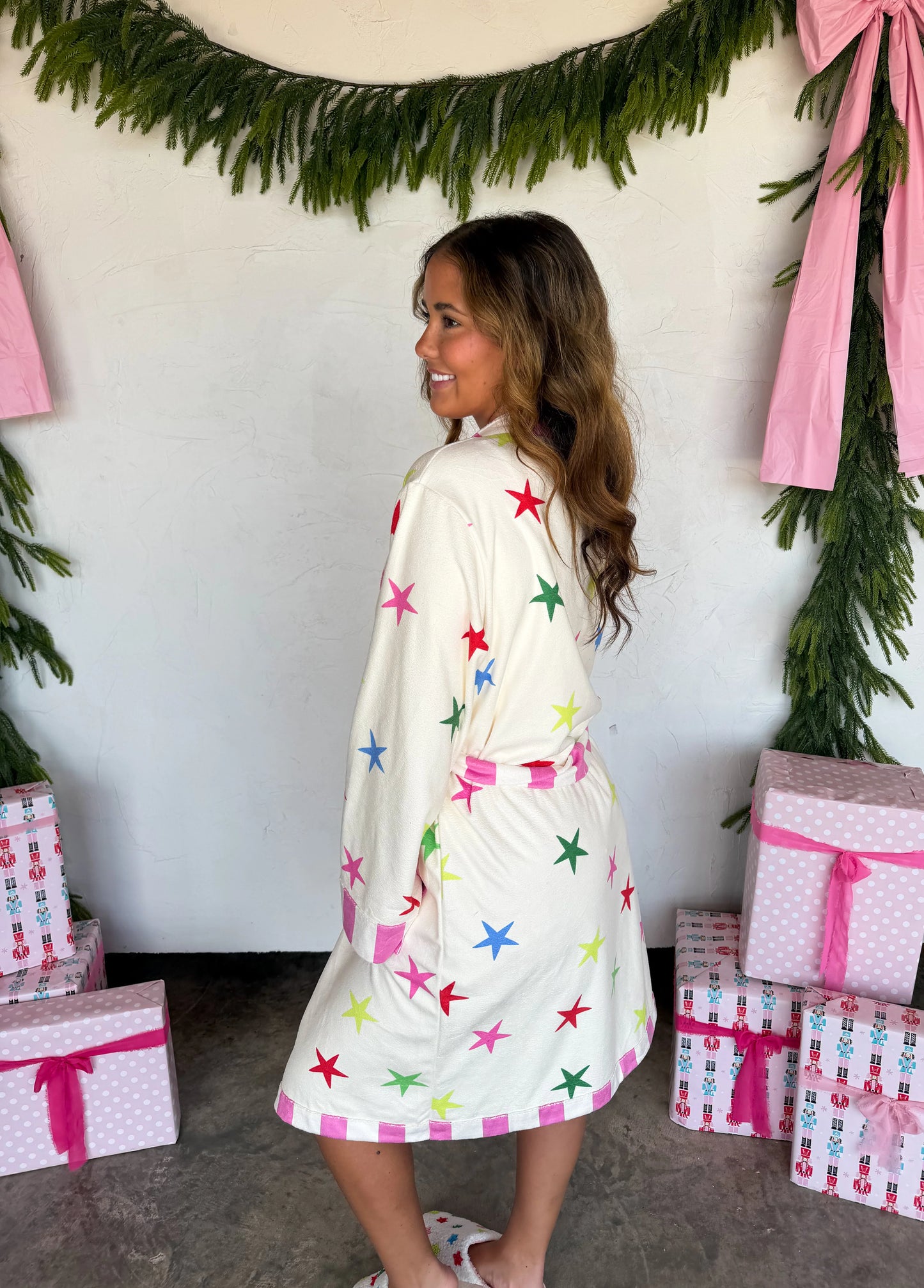 All Stars Home For The Holidays White Robe PREO