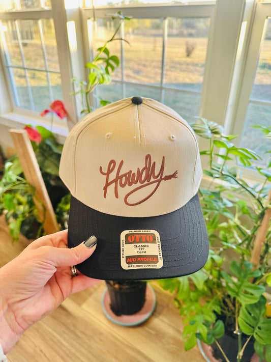 Howdy Rope Embroidered Hat