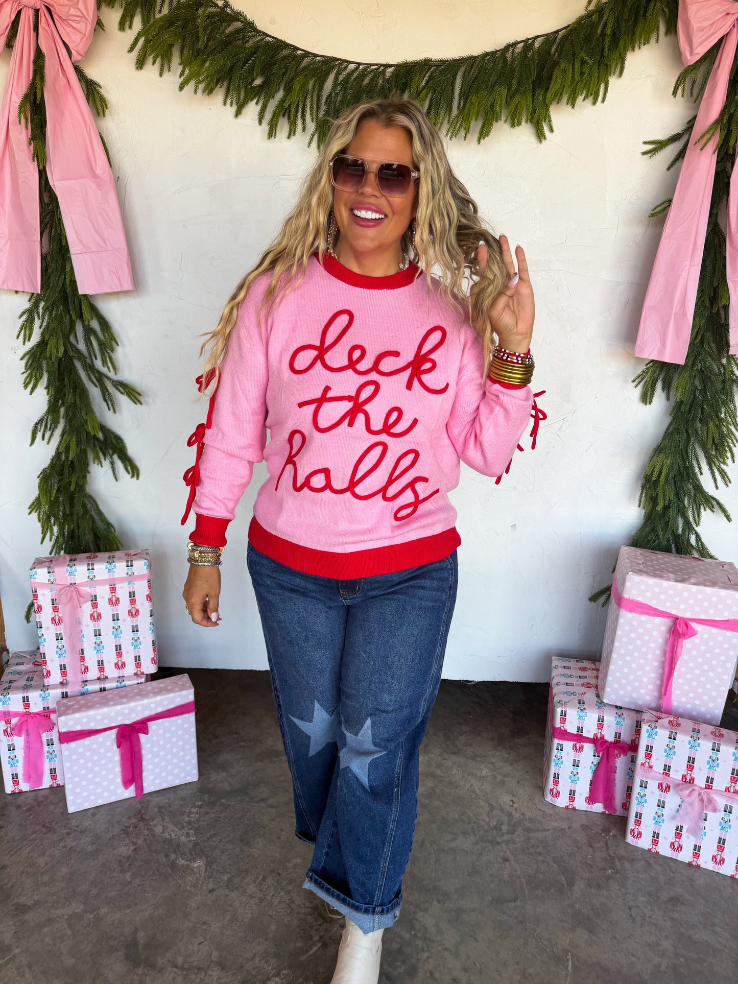 Deck The Halls Bowknot Sweater PREO