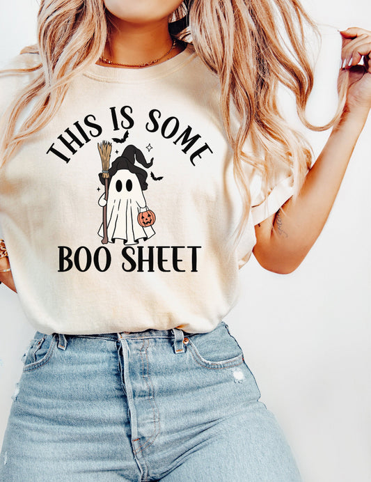 Ivory Boo Sheet Tee // Crew