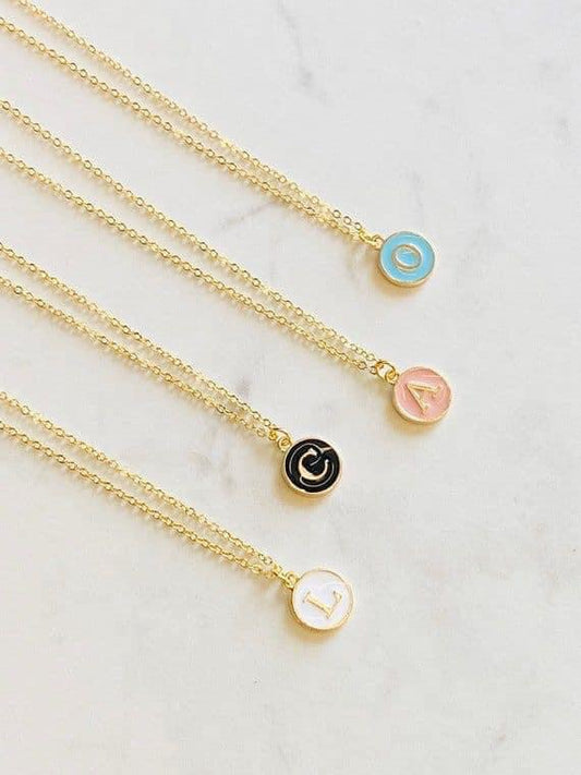 Typewriter Initial Necklace RTS
