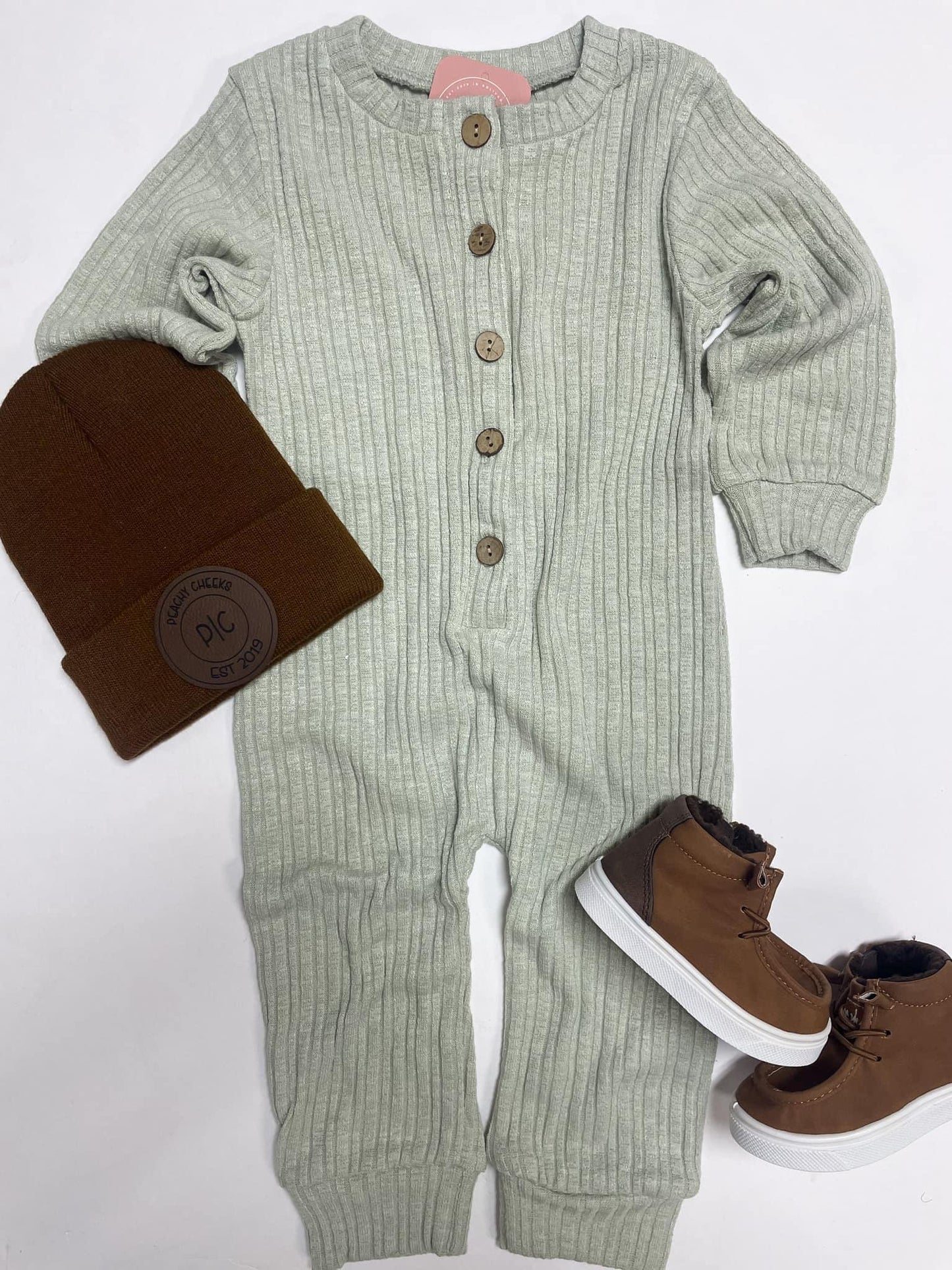 Light Green Benji Ribbed Jumper 24M